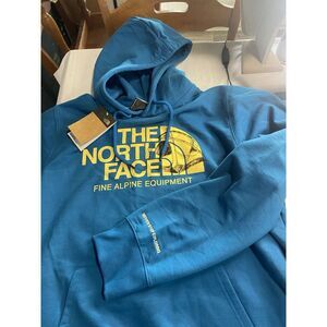 Men's The North Face Blue Pullover Hoodie-Fine Alpine Equipment-NWT-Size‎ XL